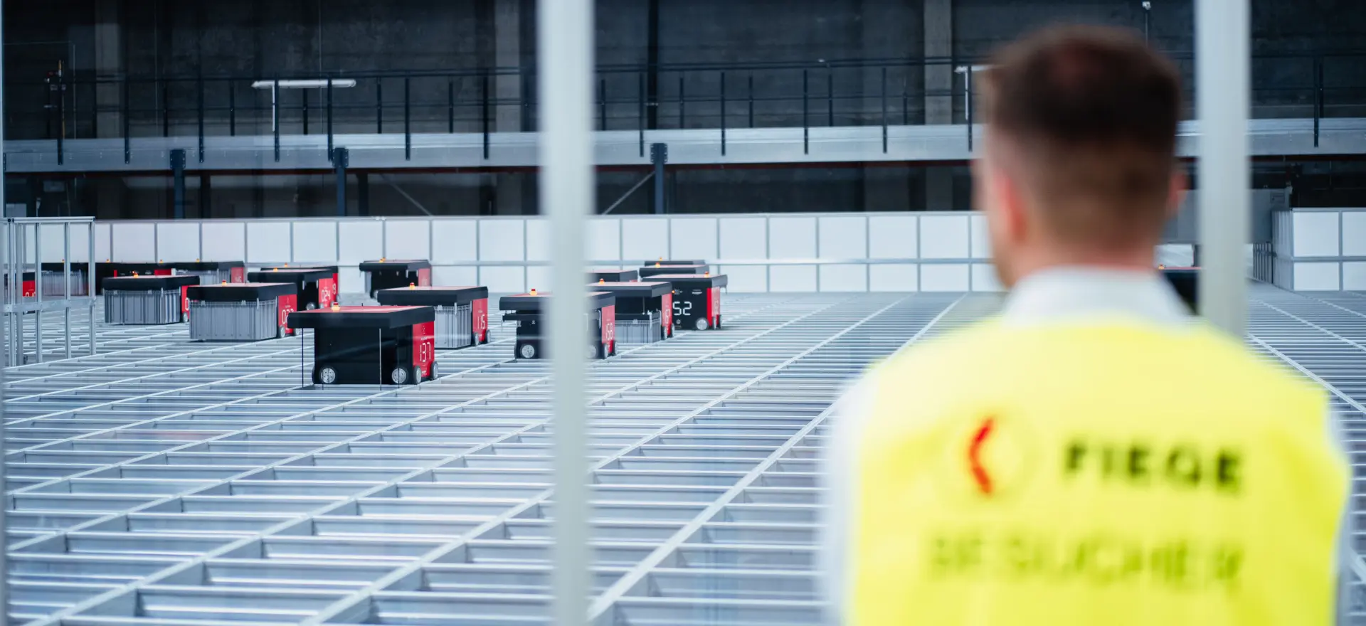 AutoStore-Anlage im FIEGE-Logistikzentrum in Apfelstädt